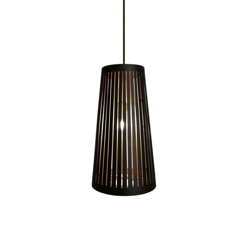 Colgante simple BROIS madera E27 LED