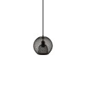 Colgante simple DOUMIS hierro E27 LED color negro
