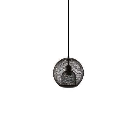 Colgante simple DOUMIS hierro E27 LED color negro