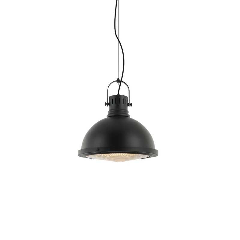 Colgante simple BARAT hierro E27 LED color negro