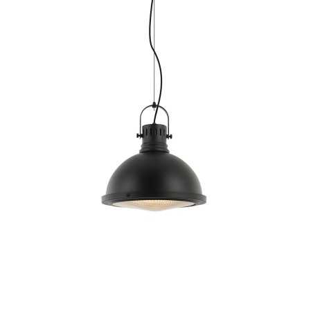 Colgante simple BARAT hierro E27 LED color negro