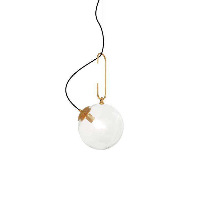 Colgante simple LAYER metal E27 LED color dorado