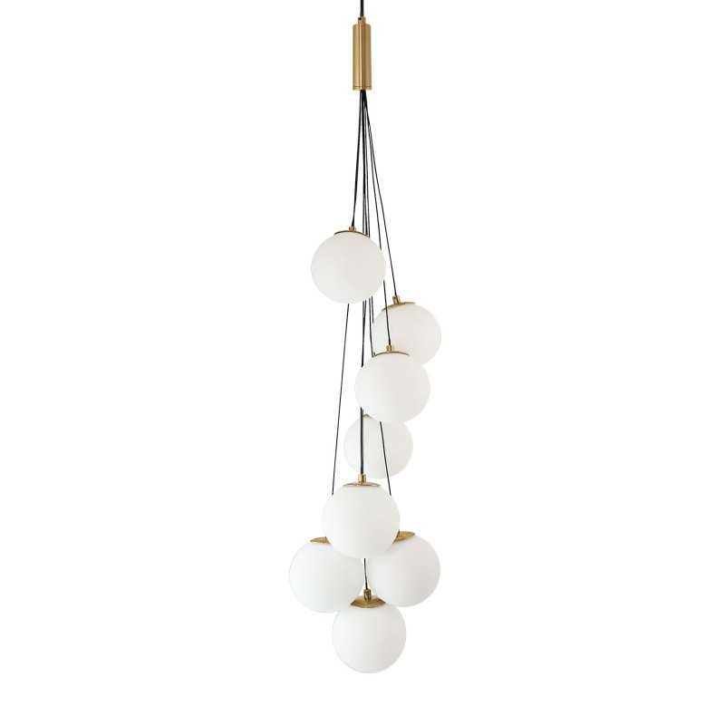 Colgante múltiple DORCHES metal E27 LED color madera