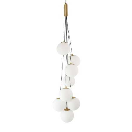 Colgante múltiple DORCHES metal E27 LED color madera