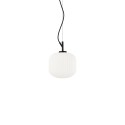 Colgante simple CASONE metal E27 LED color negro