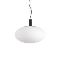 Colgante simple CARTELS metal E27 LED color negro
