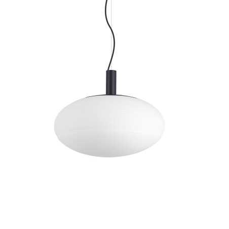 Colgante simple CARTELS metal E27 LED color negro