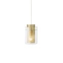 Colgante simple BIAIS metal E27 LED color dorado