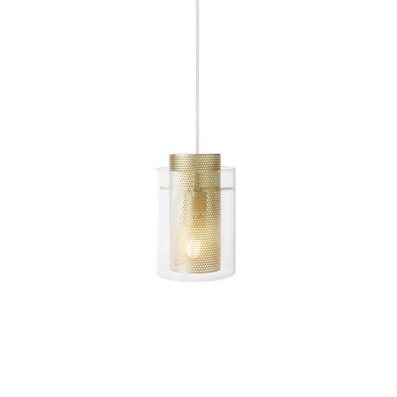 Colgante simple BIAIS metal E27 LED color dorado