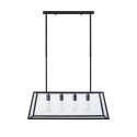 Colgante múltiple MONAS hierro E27 LED color negro