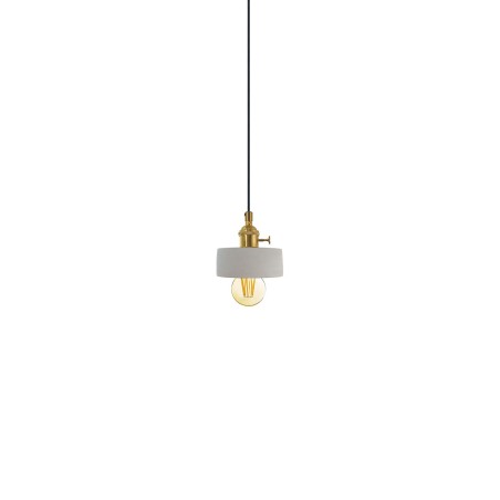Colgante simple TAGNE cemento E27 LED color cemento