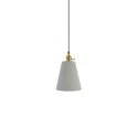 Colgante simple MACOU cemento E27 LED color cemento