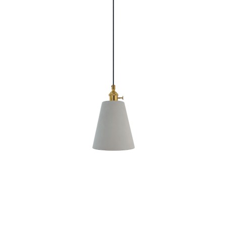 Colgante simple MACOU cemento E27 LED color cemento