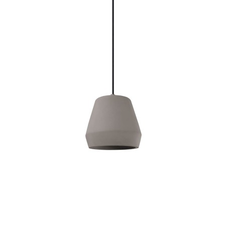 Colgante simple BRODE cemento E27 LED color cemento