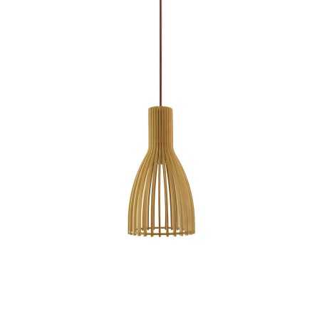 Colgante simple POIXE madera E27 LED