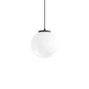 Colgante simple ORRIERE cristal E27 LED color negro