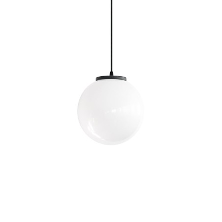 Colgante simple ORRIERE cristal E27 LED color negro