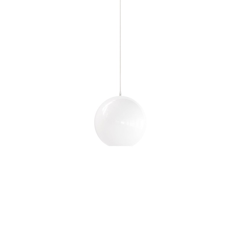 Colgante simple MOURIES metal E27 LED color blanco