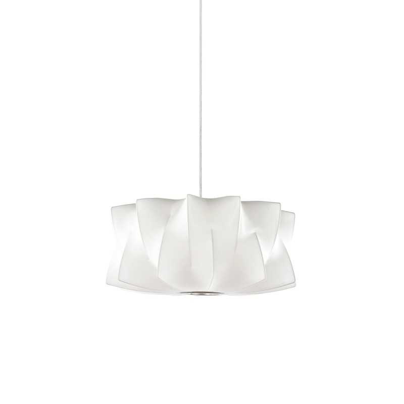 Colgante simple VINLY polímero de resina E27 LED color blanco