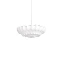 Colgante simple EVRIL polímero de resina E27 LED color blanco