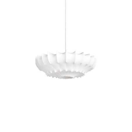 Colgante simple EVRIL polímero de resina E27 LED color blanco