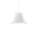 Colgante simple MUIRE polímero de resina E14 LED color blanco