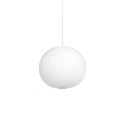 Colgante simple TULLY polímero de resina E27 LED color blanco