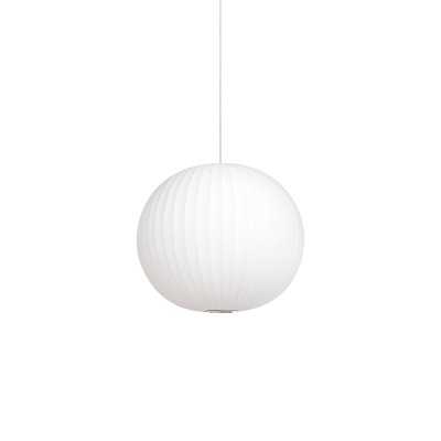 Colgante simple TULLY polímero de resina E27 LED color blanco