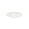 Colgante simple NOYER polímero de resina E27 LED color blanco