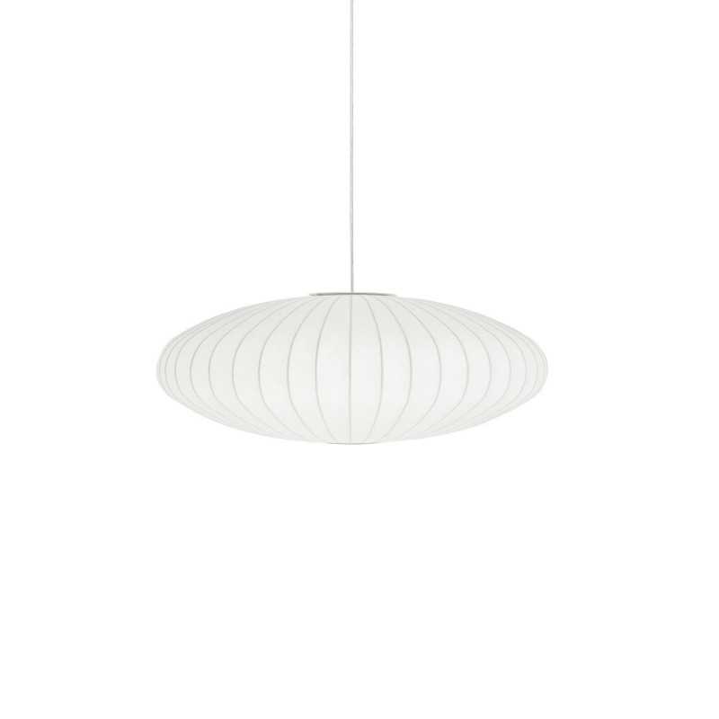 Colgante simple NOYER polímero de resina E27 LED color blanco