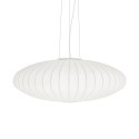 Colgante simple CREVY polímero de resina E27 LED color blanco