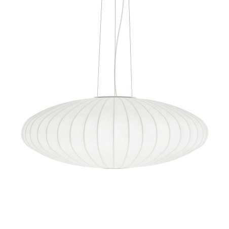 Colgante simple CREVY polímero de resina E27 LED color blanco