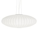 Colgante simple DUGNY polímero de resina E27 LED color blanco