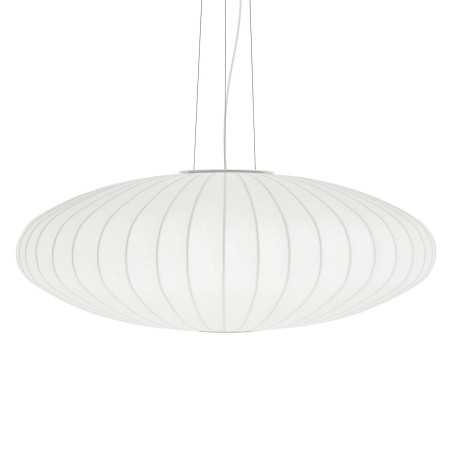 Colgante simple DUGNY polímero de resina E27 LED color blanco