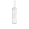 Colgante simple COUTY polímero de resina E27 LED color blanco