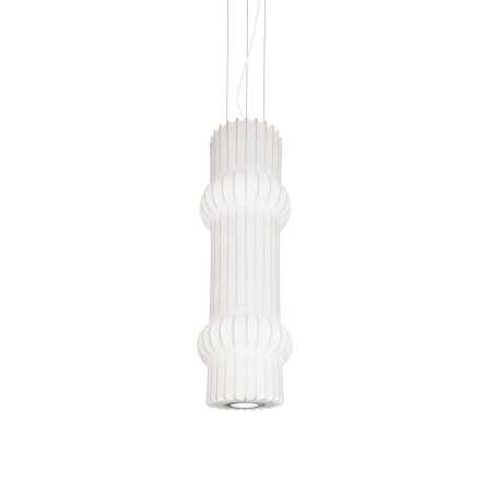 Colgante simple COUTY polímero de resina E27 LED color blanco