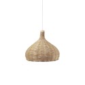 Colgante simple LOSSY ratán E27 LED color madera