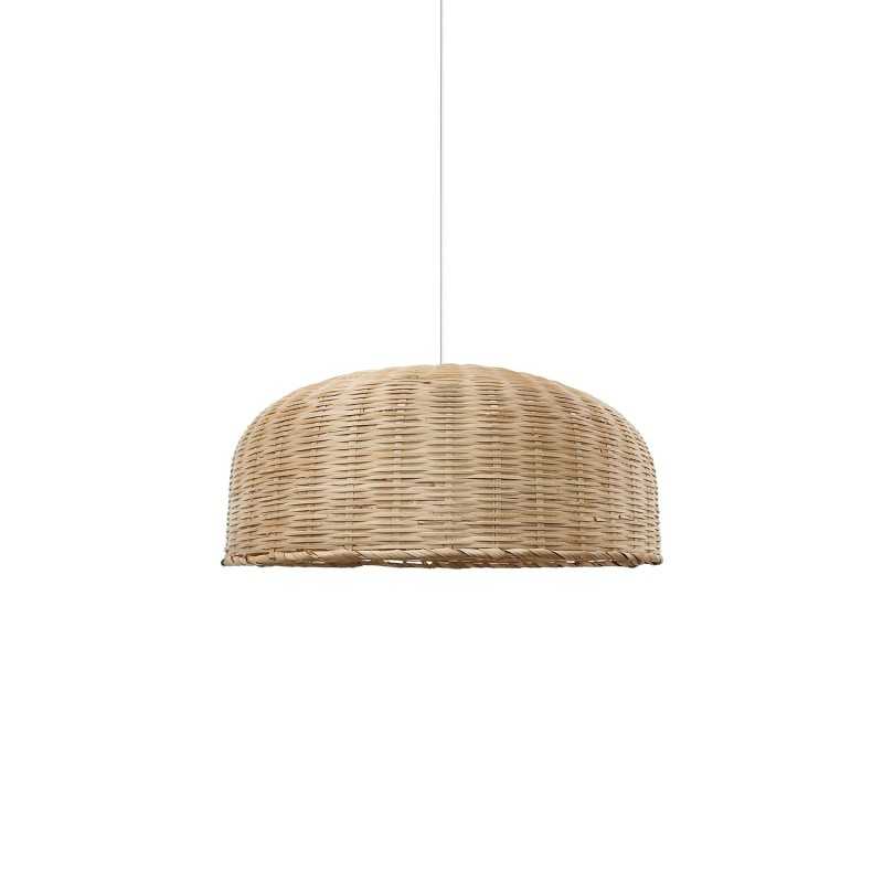Colgante simple SONGY ratán E27 LED color madera