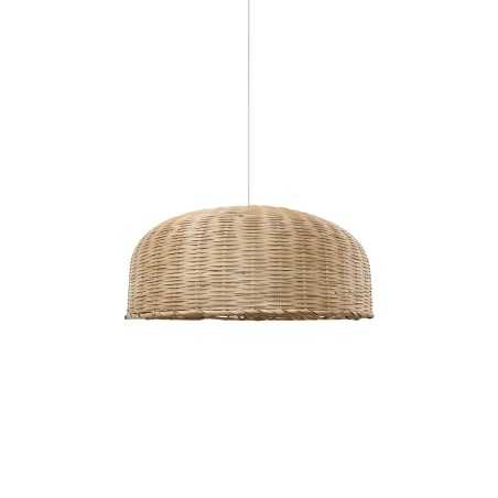Colgante simple SONGY ratán E27 LED color madera