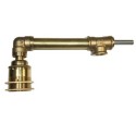 Codo metal bronce repartidor para tubo 20mm 4 salidas