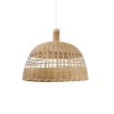 Colgante simple ORNEX ratán E27 LED color madera