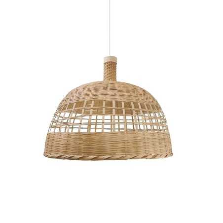 Colgante simple ORNEX ratán E27 LED color madera