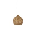Colgante simple HERMY ratán E27 LED color madera