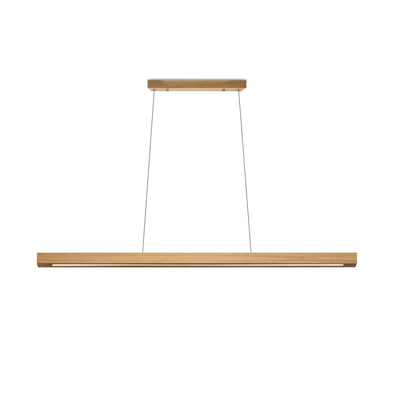 Colgante simple MORAT madera LED SMD 18W 1800LM negro