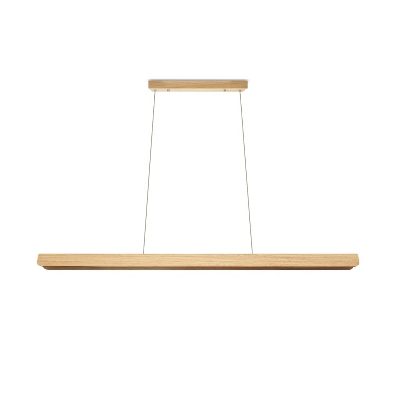 Colgante simple PUGET madera LED SMD 18W 1800LM negro