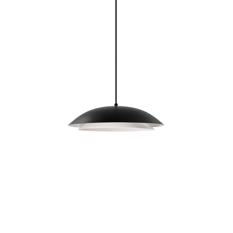 Colgante simple BORNY metal E27 LED color negro