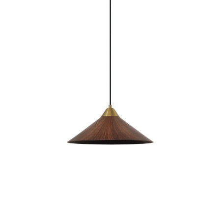 Colgante simple PATTON metal E27 LED color marrón
