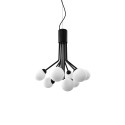 Colgante simple GUISE hierro E27 LED color negro