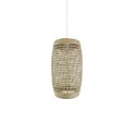 Colgante simple HUARD cáñamo E27 LED color madera