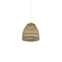 Colgante simple GOULIER cáñamo E27 LED color madera
